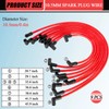HOOTO High Performance 10.5mm Spark Plug Wires Set Fit for