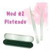Veraly Pinzas Para Extensión De Pestañas Set 2p Mink 1x1