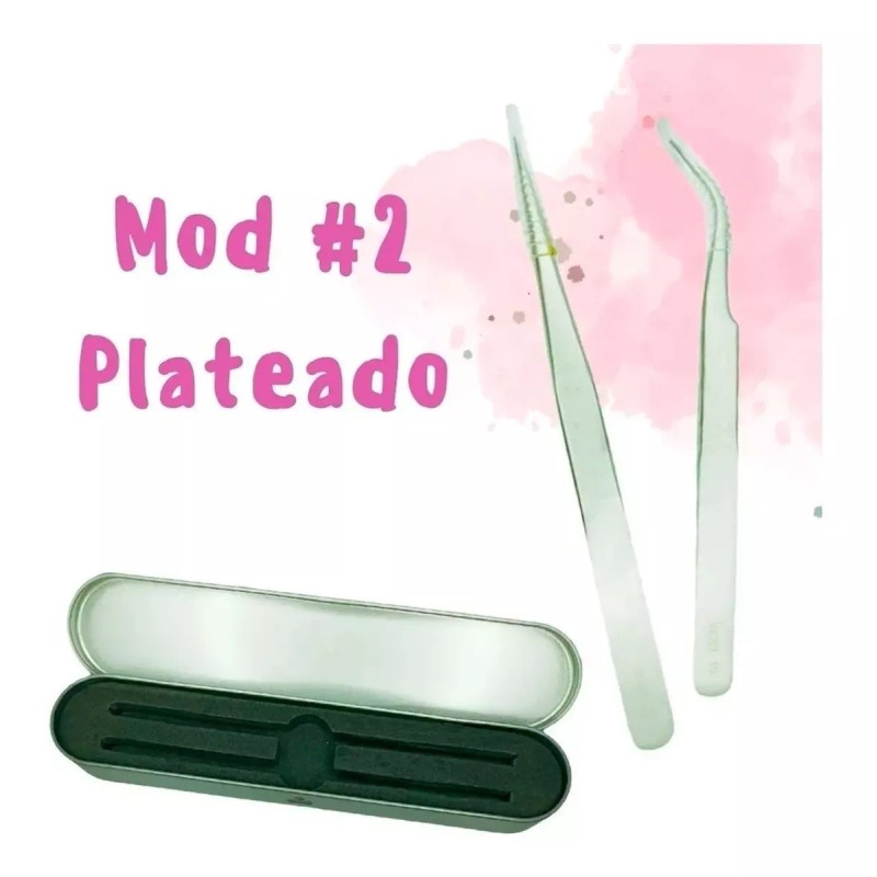 Veraly Pinzas Para Extensión De Pestañas Set 2p Mink 1x1
