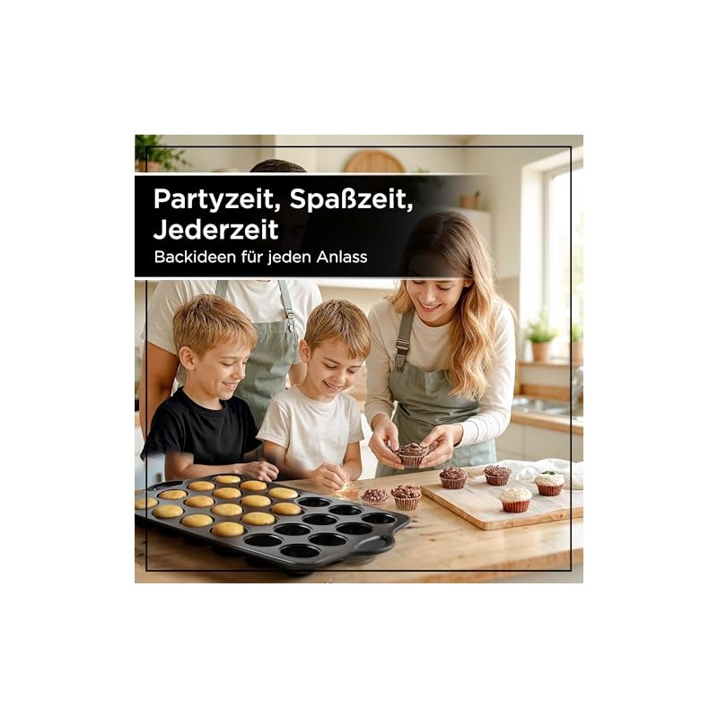 Wrenbury Mini Muffin Mould for 24 Mini Muffins - Non-Stick