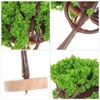 NUOBESTY 2pcs Mini Model Trees Train Scenery Miniature Trees Fake