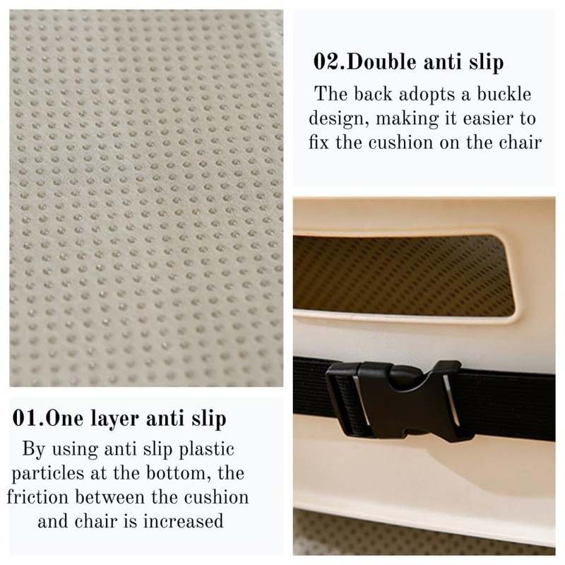 Yuthsona Desk Chair Cushion Office Chair Pad with High Back