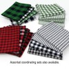 Set of 4 Fat Quarters, Lodge Red & Black Assorted