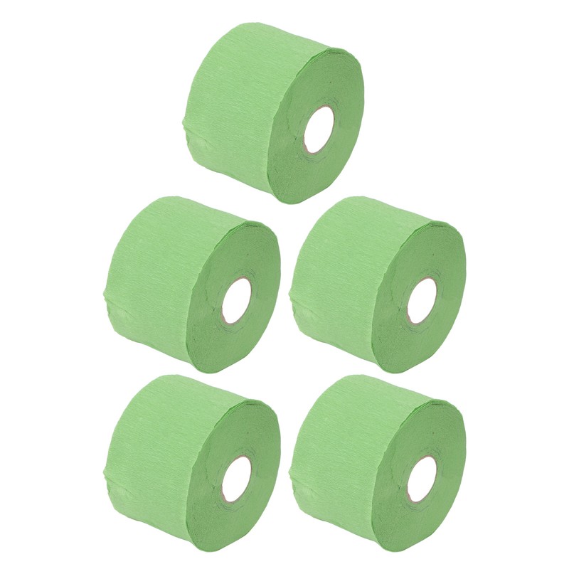 5 Rolls Disposable Barber Paper Neck Strips Self Adhesive Hairdressing