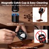 COOL KNIGHT Manual Coffee Grinder, 7-Edge SUS420 Stainless Steel Conical