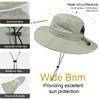 Waterproof Bucket Sun Hat for Women Wide Brim Breathable Mesh