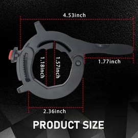 Merdege Motorcycle Throttle Cruise Control, Universal Throttle Booster, Cruise Control Assist, Anti-slip Modification Accessories (Black)