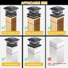 DAMAYCA 4 Pack Solar Post Cap Lights Outdoor Waterproof, Fits