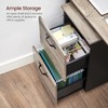 VASAGLE 2-Drawer File Cabinet, Small Rolling Filing Cabinet for Home