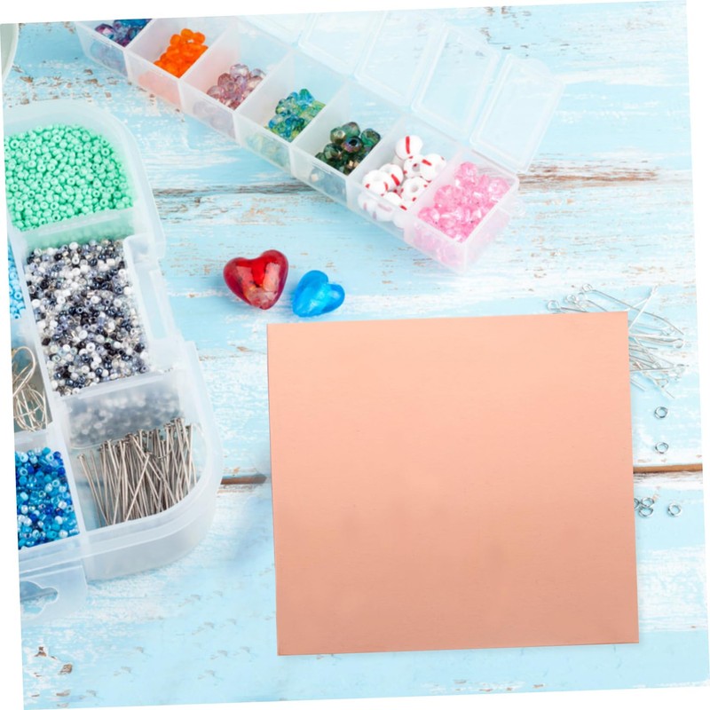 Zerodeko 1 Sheet Copper Sheet for Crafts High Hardness Metal