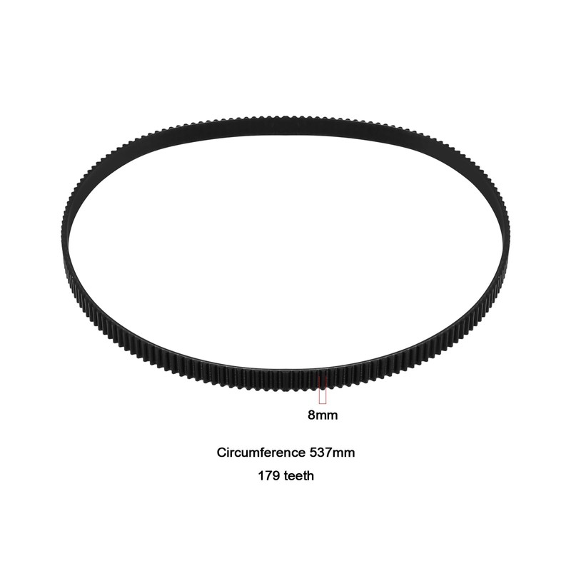 eMagTech 1PC Bread Maker Belt 537mm 179 Teeth 8mm Width