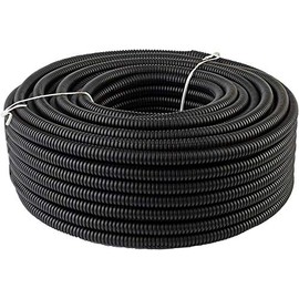 100 FT 1/8” 13mm Black Split Loom Conduit Polyethylene Tubing Twice The Density of Our Competitors Guaranteed