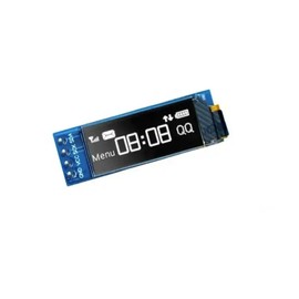 MERQC (2Pcs) 0.91 inch OLED Module 0.91" I2C White OLED 128X32 OLED LCD LED Display Module 0.91" IIC Communicate