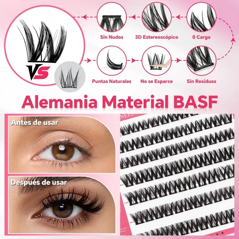 Gorgeous Olivia 88 Piezas Pestañas Postizas Kit Completo