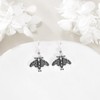 Sterling Silver Luna Moth Drop Earrings - Gothic Moth Jewelry