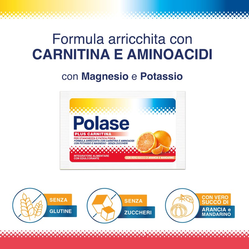 Polase Plus Carnitina, Per Stanchezza e Fatica Fisica, Formula con