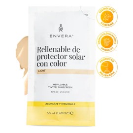 Rellenable De Protector Solar Facial Con Color Light