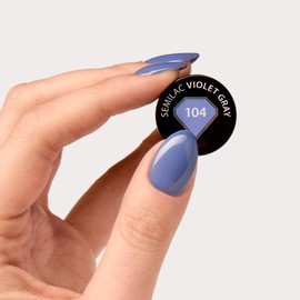 104 UV Nagellack Hybrid Semilac Violet Gray 7 ml