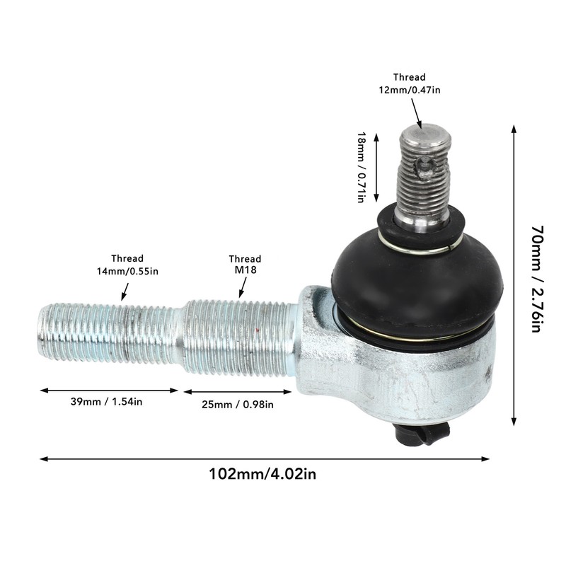 M12‑M14 M18 Ball Joint Kit Adjustable Steel Alloy for 250cc