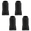 Lovelysp Square Caster Insert Cover Plastic Caster Socket Chair and