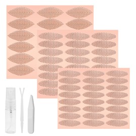 660 Pieces Slip-On Eyelid Tape Strips Invisible Eyelid Stripes Eyelid Lifting Stripes Mesh Double Sided Eyelid Tape with Tweezers Fork Rod for Eyelid Correction Strips