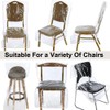 SagaSave Plastic Dining Chair Covers, 4 Pcs Clear Waterproof PVC