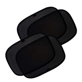 Timotech Parasol Negro para Auto, protección de Rayos UV, para Todo Tipo de Auto, contra el Calor y el deslumbramiento (8 Piezas, Semitransparente) (Semitransparente, 4 Piezas)