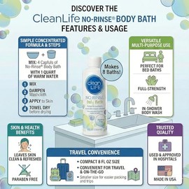 No Rinse Body Bath 8 oz.