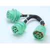 J1939 ELD Splitter Y Cable 9 Pin J1939 Male to