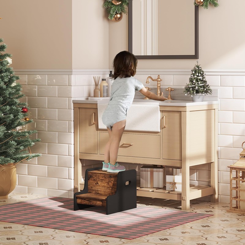 HOOBRO Step Stool for Kids, Two Step Toddler's Stool, Kids