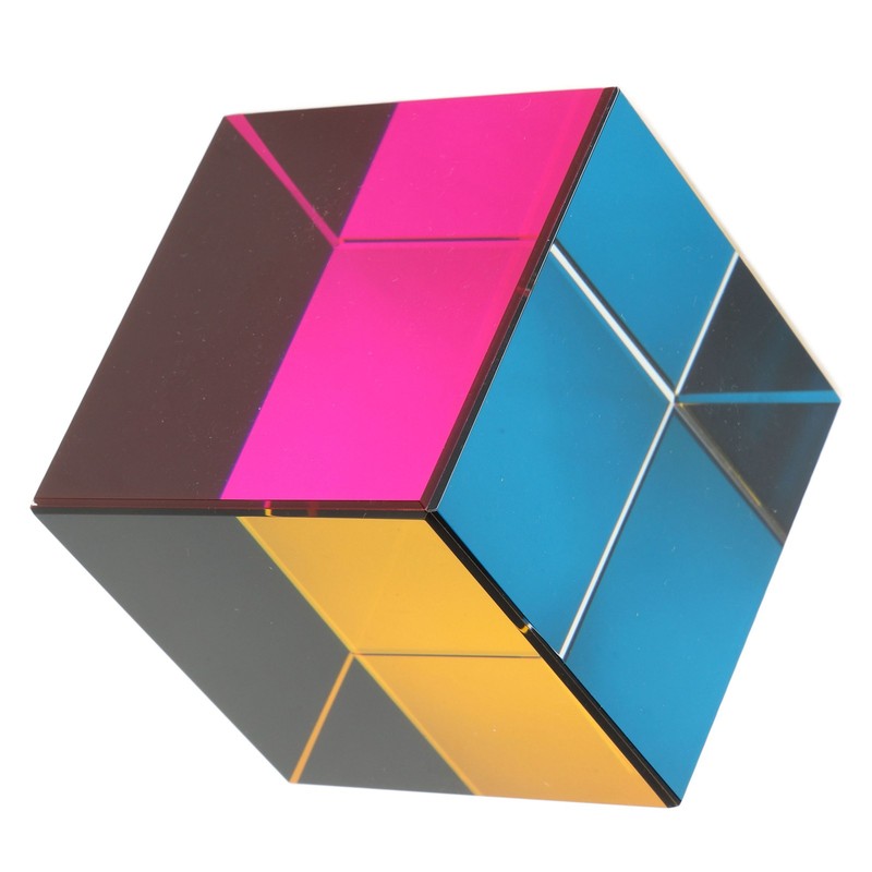 Color Cube Optical 6 Sides Cube Optical Cube Prism for