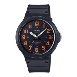 Casio MW-240 Series Standard Analog Quartz Wristwatch, No Cosmetic Box, Men's, Overseas Model, Black Orange Arabia MW-240-4BV, sports