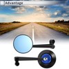 RATCHROLL 1 Set Universal Motorcycle Rear View Mirrors Adjustable Bar