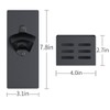 weallbuy Magnetic Bottle Opener with Cap Catcher,Removable Wall Mounted Beer