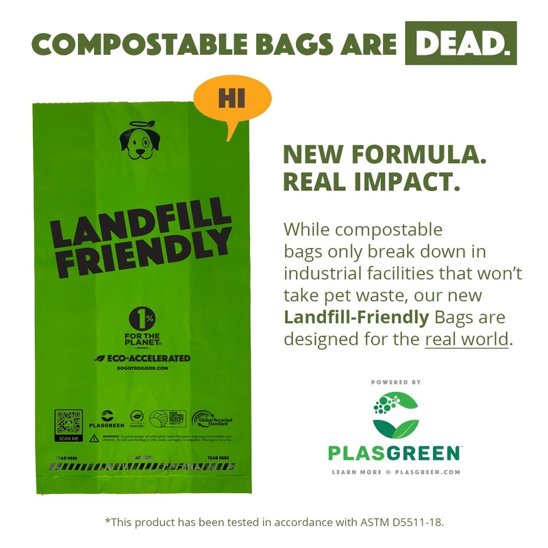 Doggy Do Good Landfill-Friendly Poop Bags | Dog Waste Bags