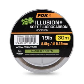 FOX Edges Illusion Soft Fluorocarbon Hooklink Naturals Green 30m: 19lb