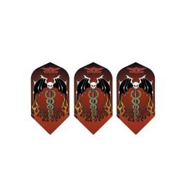 AO 5 Sets of 3 Vulture Kulture Assorted Slim Dart Flights Cool Designs Durable (15 Flights Total)