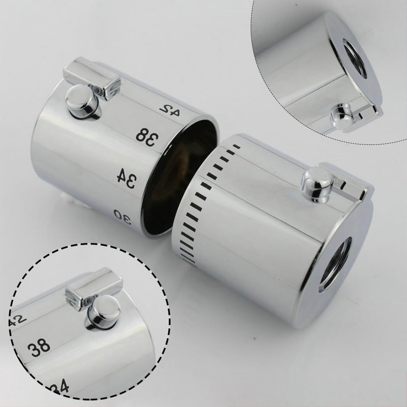 2 Pairs Thermostatic Control Handles Shower Control Handle Water Control
