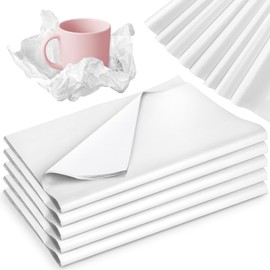 VOKOY 600 Sheets White Tissue Paper for Gift Bags, 10" x 20" Wrapping Tissue Paper Bulk for Wedding, Birthday, Christmas Gifts Packaging, DIY Crafts, Storage, Moving Packing, Party Decor