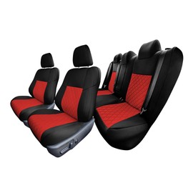 FH Group Custom Fit Neoprene Waterproof Automotive Seat Covers for 2012 - 2017 Toyota Camry LE SE XSE XLE - Full Set Red