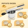 Potato Ricer, Stainless Steel, Potato Press with 3 Interchangeable Discs