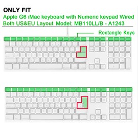 MMDW English Silicone Avid Pro Tools Shortcuts Hotkey Keyboard Cover Skin for iMac G6 MB110LL/B MB110LL/A A1243 Keyboard with Numeric Keypad NumberPad(US and EU Version)
