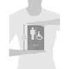 Quartet ADA Approved Women's Restroom Sign, Tactile Graphics, Molded Plastic,