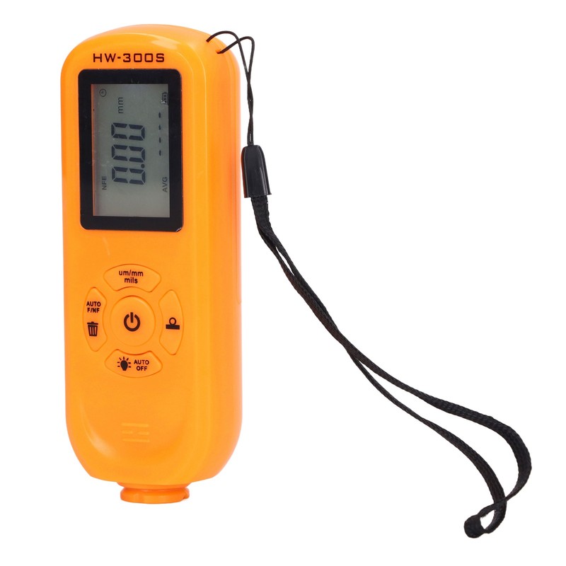 HW‑300S Coating Thickness Gauge Digital Backlight LCD Film Thickness Meter