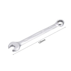 uxcell Metric 9mm 12-Point Box Open End Combination Wrench Chrome Finish, Cr-V