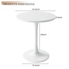 Kasinali White Round Table Modern Dining Table Tulip Round Kitchen