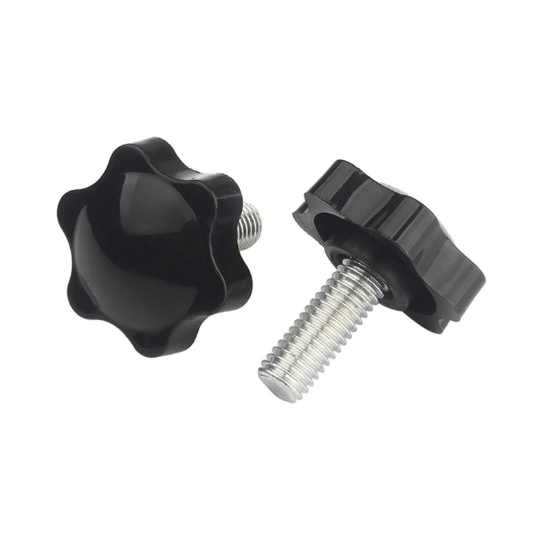 BOZONLI Thumb Screw Bolts, Six-Star Shape Head Knob Full Thread
