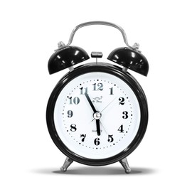 OWill Twin Bell Alarm Clock with 3D Dial Simple, Super Extra Loudest Ringing for Adults, Heavy Sleepers, Teenagers, Alarm Clocks for Bedrooms, Carbon Battery Operated Retro Vintage Old School Classic
