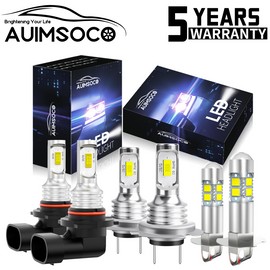 AUIMSOCO For Toyota Celica 2000-2005 6X LED Headlight Bulbs High Low Beam Fog Light Combo