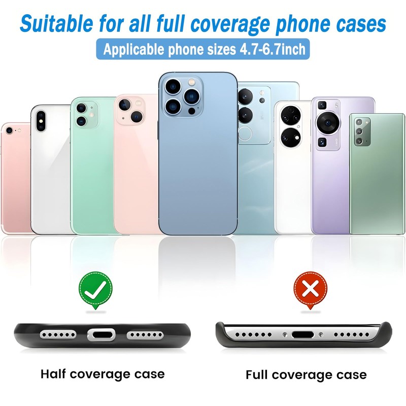 Molibest 8 Pack Phone Tether Tab, Universal TPU Phone Lanyard